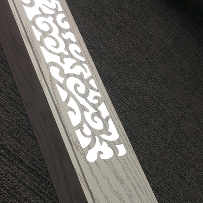 LED灯光梁白橡木7.5CM